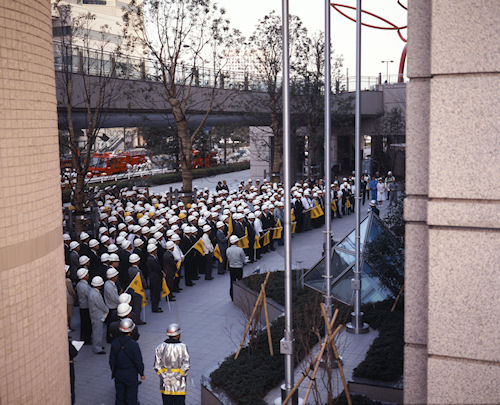 みなとみらい18避難訓練