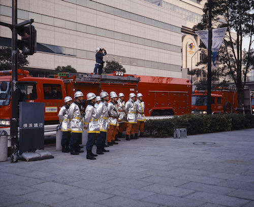 みなとみらい19避難訓練